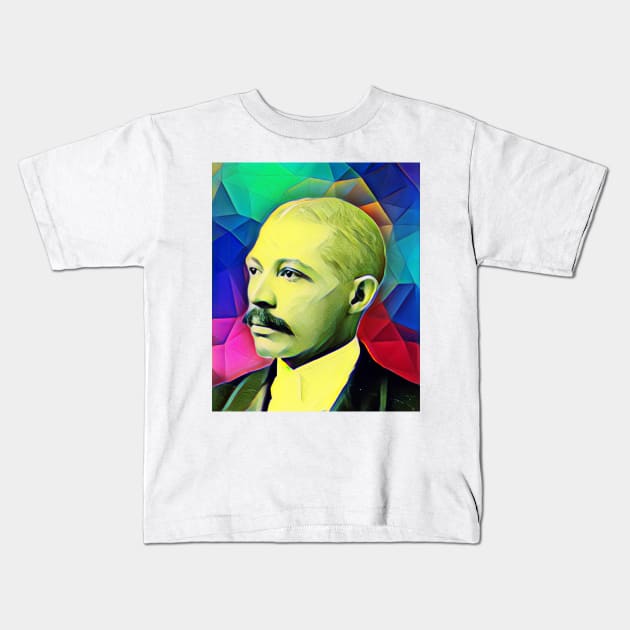 George Washington Williams Colourful Portrait | George Washington Williams Artwork 7 Kids T-Shirt by JustLit
